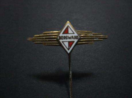 Borgward Duits automerk logo ( rood-wit) goudkleurig